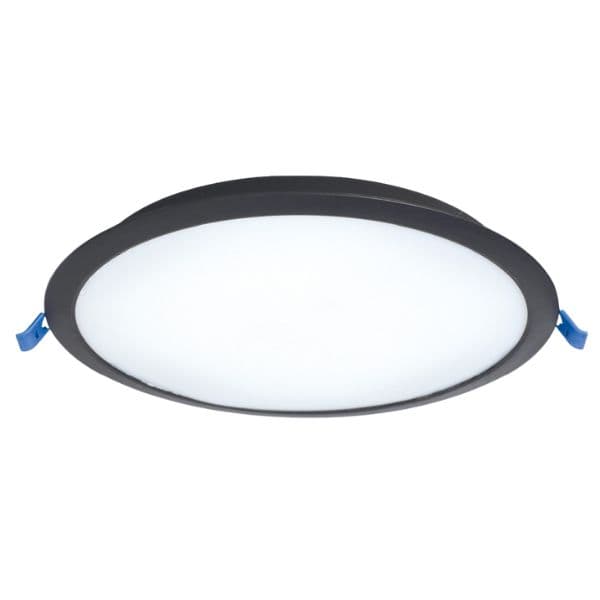 Vestavný LED panel 18W 1620lm, studená, černý kruhový, 22cm, 3 roky záruka - náhled 5
