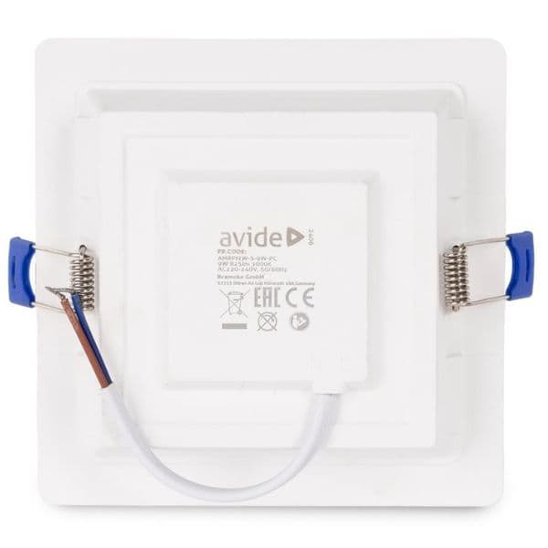 Vestavný LED panel 9W 825lm, denní, čtvercový, 12cm - náhled 4
