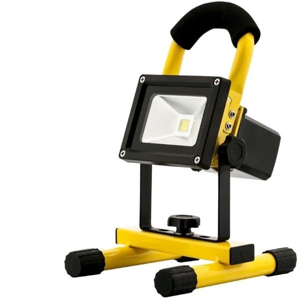 Prémiový přenosný nabíjecí LED reflektor 10W 560lm, studená, stmívatelný vypínačem, 3 roky - náhled 3
