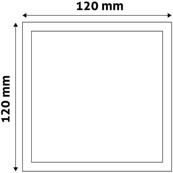 Prémiový přisazený LED panel 6W 410lm, teplá, čtvercový, 3 roky - náhled 3
