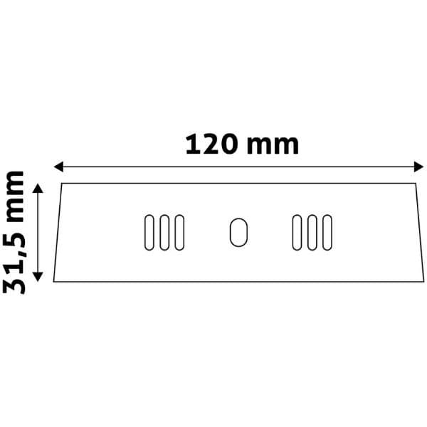 Prémiový přisazený LED panel 6W 410lm, teplá, čtvercový, 3 roky - náhled 4
