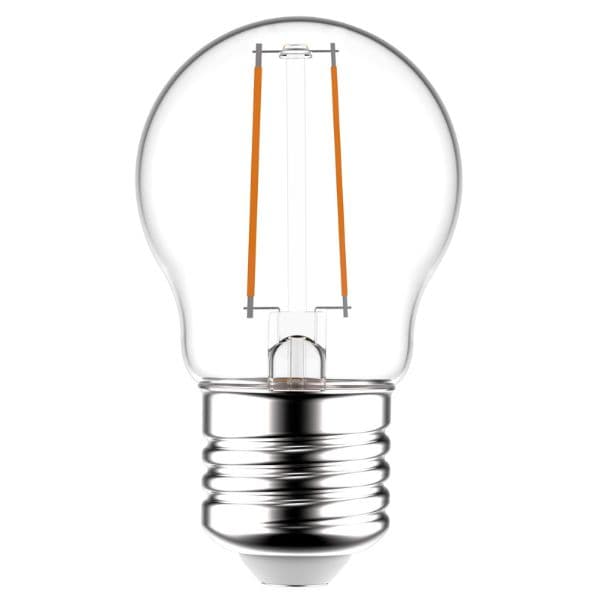 Prémiová retro LED žárovka E27 2,5W 250lm G45 teplá, filament, ekv. 25W, 3 roky - náhled 4