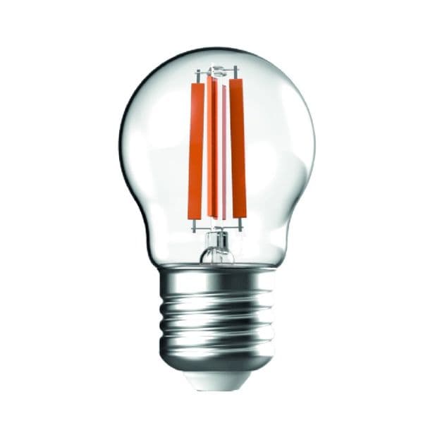 Prémiová retro LED žárovka E27 6,5W 806lm G45 teplá, filament, ekv. 60W, 3 roky - náhled 4