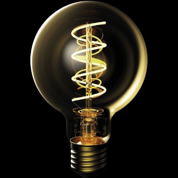Prémiová designová retro LED žárovka E27 4,5W 400lm EXTRA TEPLÁ G80 ekv. 35W 3 roky - náhled 4