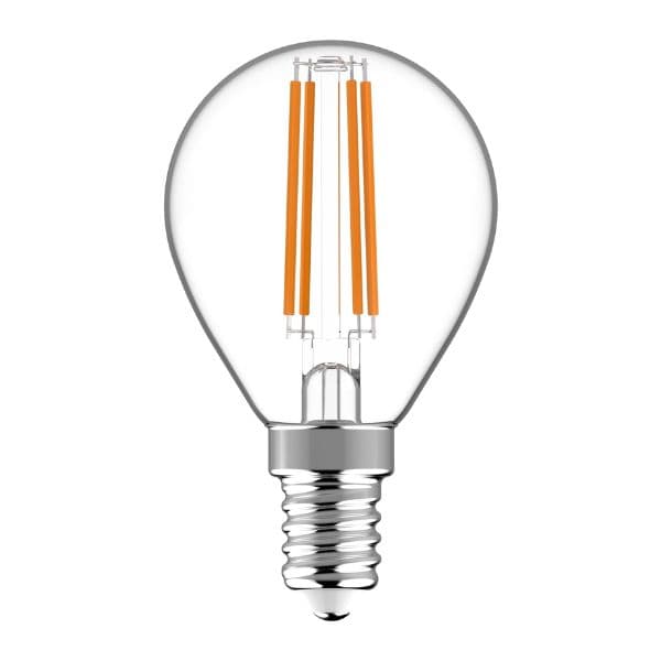 Ultra úsporná prémiová retro LED žárovka E14 4,9W 806lm G45 denní filament ekv. 60W 3 roky - náhled 3