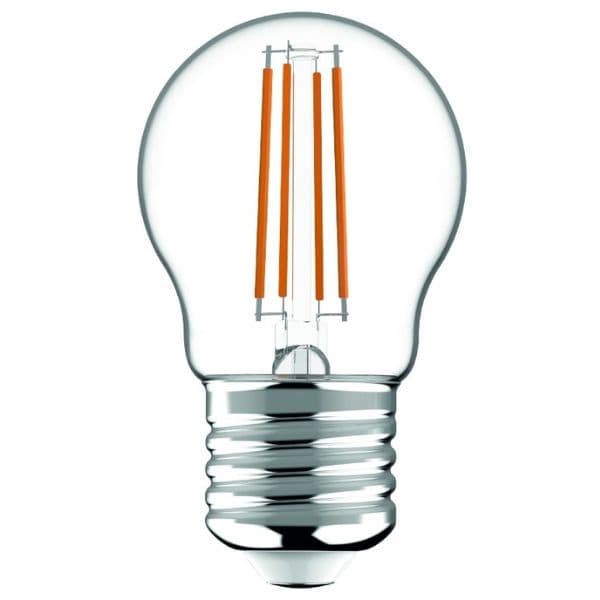 Prémiová retro LED žárovka E27 4,5W 470lm G45 teplá, filament, ekv. 40W, 3 roky - náhled 4
