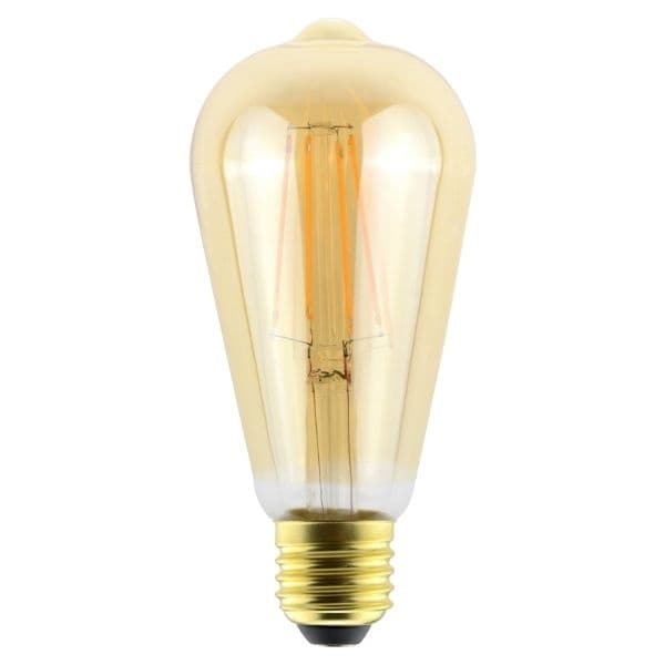 Stmívatelná prémiová retro LED žárovka E27 7W 725lm EXTRA TEPLÁ filament, ekv. 55W, 3 roky - náhled 3