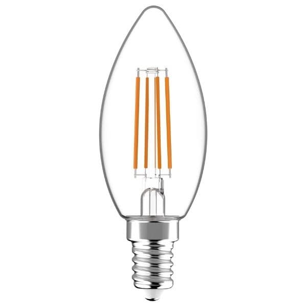 Ultra úsporná prémiová retro LED žárovka E14 4,9W 806lm svíčka teplá ekv. 60W 3 roky - náhled 4