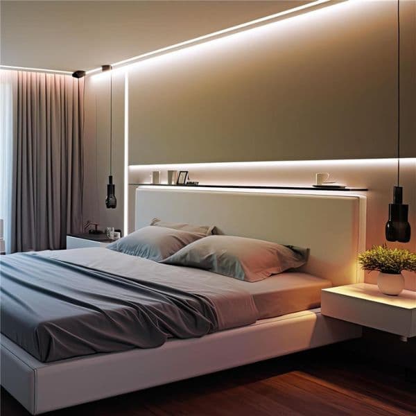 Set: LED pásek 24V COB 8W/m 489lm/m, teplá, 2m s dálkovým ovládáním a napájecím zdrojem - náhled 3