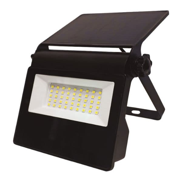Výkonný solární LED reflektor s čidlem pohybu 7W 750lm, studená, vyměnitelný akumulátor - náhled 3