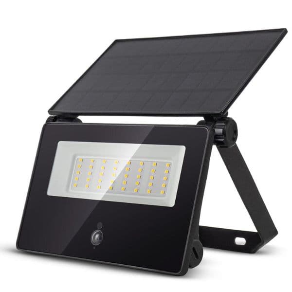 Výkonný solární LED reflektor s čidlem pohybu 15W 1300lm denní, vyměnitelný akumulátor, DO - náhled 2