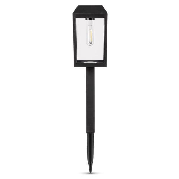 Zahradní solární světlo LED velká lucerna, 50cm, zapichovací, teplá, vyměnitelná baterie