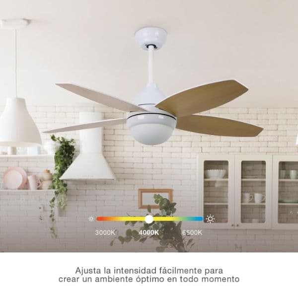 Stropní ventilátor se světlem Muna 106cm, 80W, 951lm, CCT, dálkové ovládání, 3 roky záruka - náhled 3