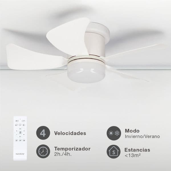 Stropní ventilátor se světlem Oristan 46cm 25W 1400lm CCT, dálkové ovládání, 3 roky záruka - náhled 2