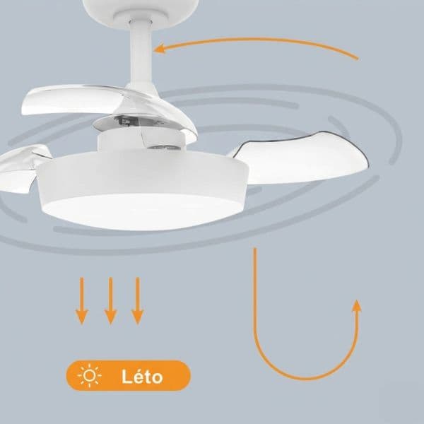 Stropní ventilátor se světlem Nacala 55cm 71W, 888lm, CCT, dálkové ovládání, 3 roky záruka - náhled 5