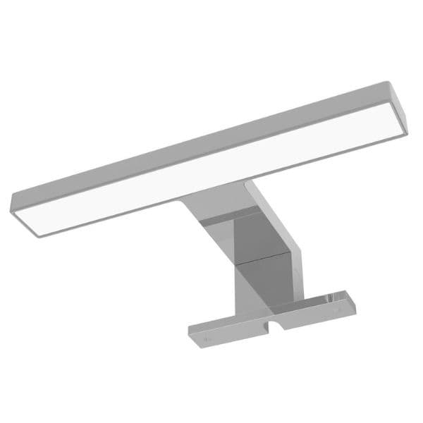 Koupelnové LED světlo nad zrcadlo 18cm, 3,5W, 200lm, denní, barva chrom, vodorovná montáž - náhled 2