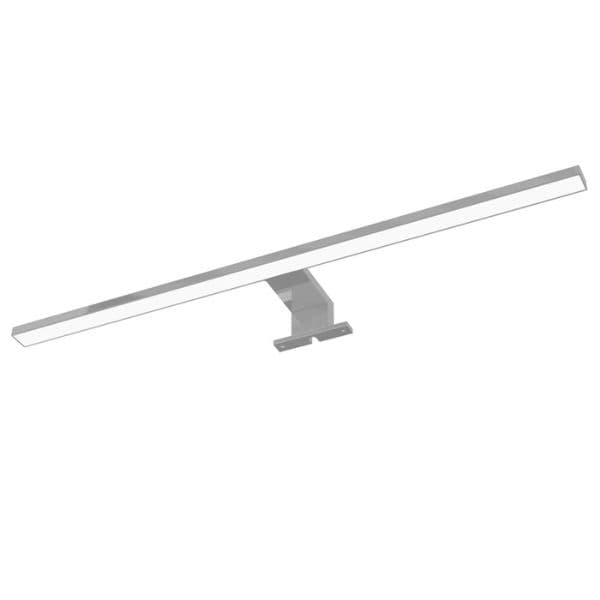 Koupelnové LED světlo nad zrcadlo 60cm, 8W, 680lm, denní, barva chrom, vodorovná montáž - náhled 2