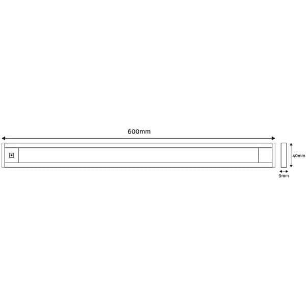 Prémiové stmívatelné LED světlo pod kuchyňskou linku se senzorem 2 x 9W 900lm 60cm denní - náhled 4