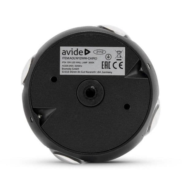 Prémiové designové LED venkovní nástěnné svítidlo Cairo 4, černé, teplé světlo 12W - náhled 5