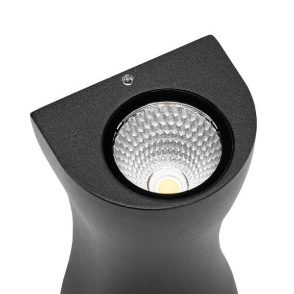 Prémiové bodové LED venkovní nástěnné svítidlo Dena, černé, teplé světlo 12W - náhled 4