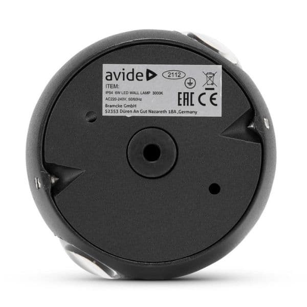 Prémiové designové LED venkovní nástěnné svítidlo Cairo 2, černé, teplé světlo 6W - náhled 4