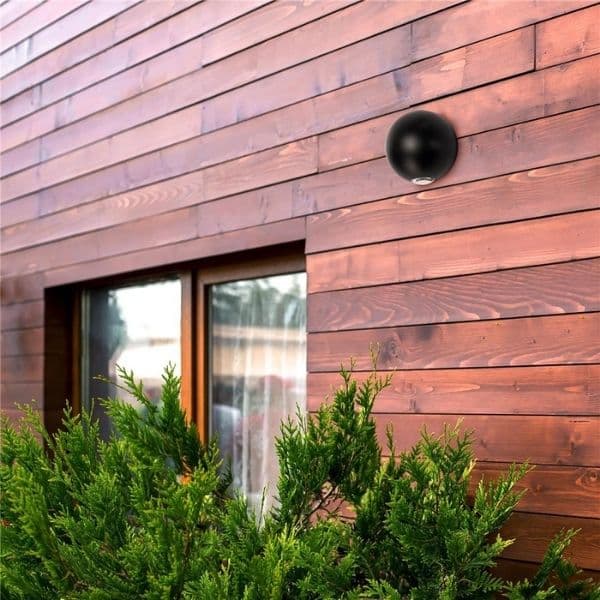 Prémiové designové LED venkovní nástěnné svítidlo Cairo 2, černé, teplé světlo 6W - náhled 5