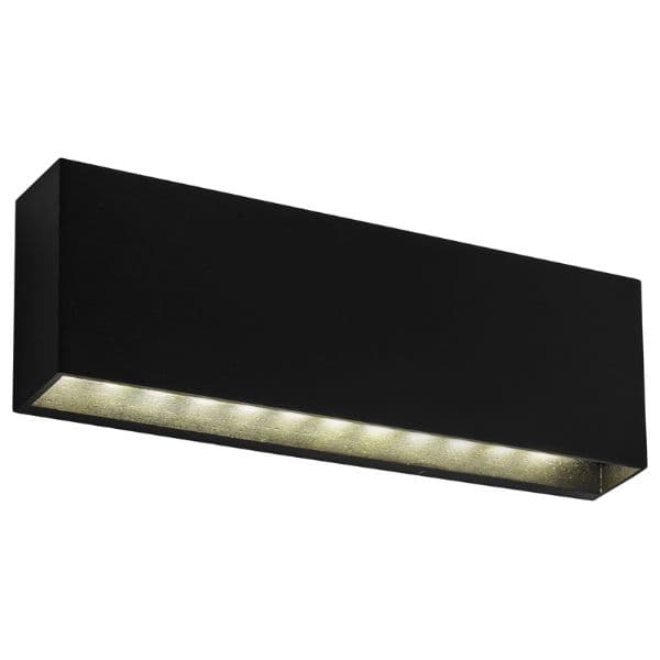 Prémiové designové LED venkovní nástěnné svítidlo Melbourne, černé, denní světlo 6W