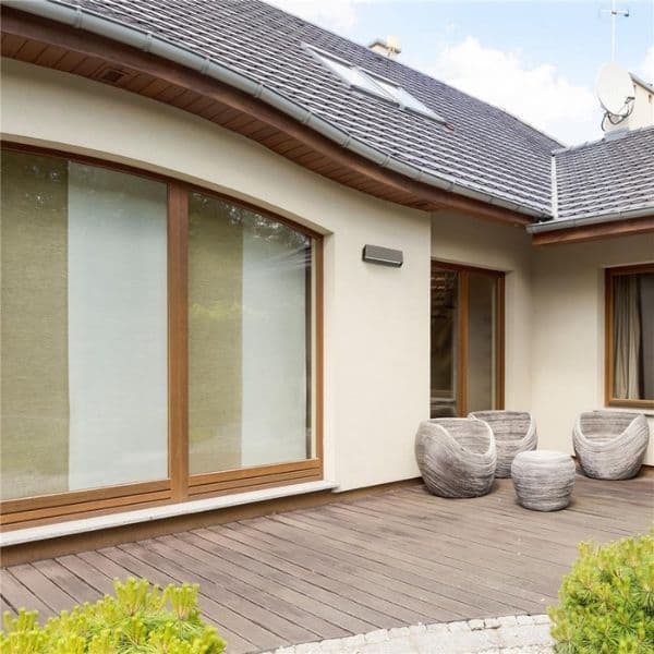 Prémiové designové LED venkovní nástěnné svítidlo Melbourne, černé, teplé světlo 6W - náhled 5