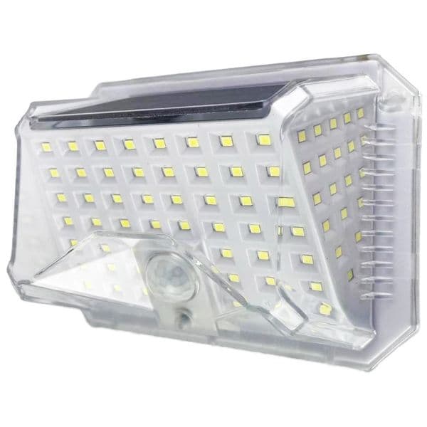 Venkovní solární světlo LED s čidlem pohybu 1,5W 120lm, studená, 3 režimy