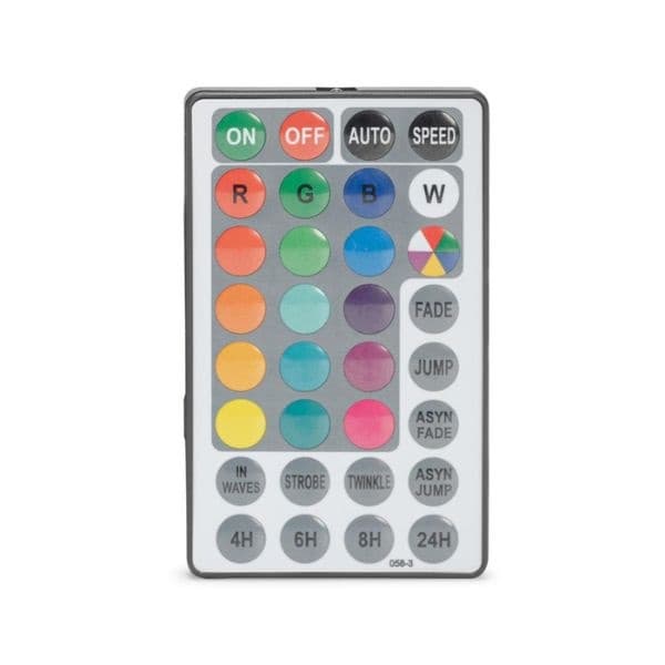 Venkovní světelný řetěz s 10 žárovkami Papaya RGB+W, 5m, 5W, nastavitelný, dálkové ovl. - náhled 4