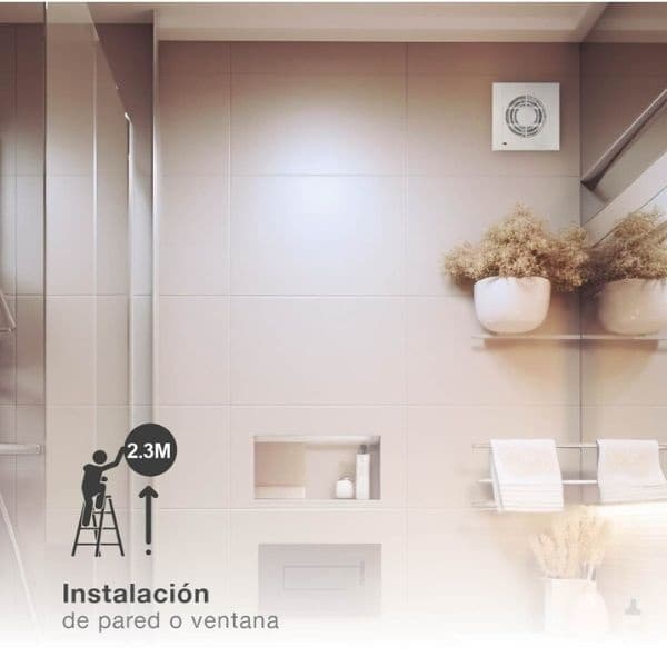 Koupelnový ventilátor GSC Senir 148mm, 170m3/h, 43dB, 22W, bílý, 3 roky záruka - náhled 4