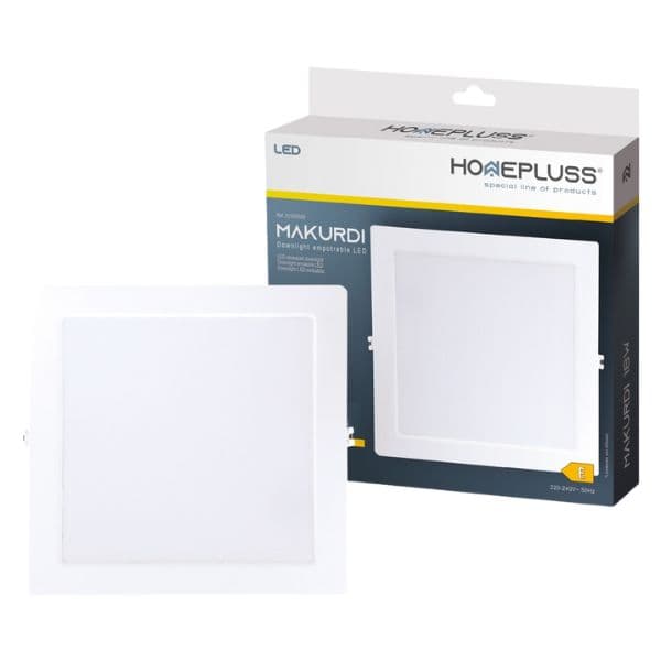 Vestavný LED panel 18W 1600lm, denní, čtvercový, 22cm, 3 roky - náhled 4
