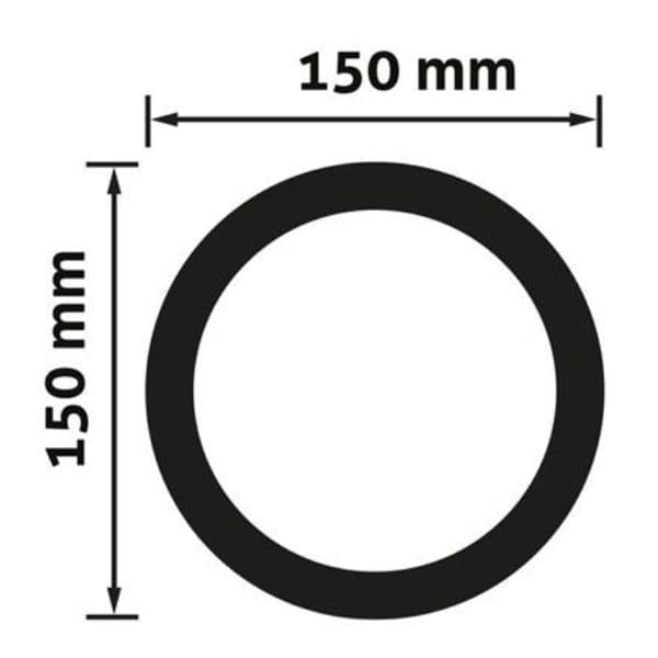 Vestavný LED panel 12W 1160lm, denní, kruhový, 15cm - náhled 5