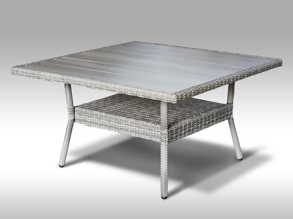 Zahradní set – sedací souprava Paola Q 1 pro 6 osob, kulatý šedý umělý ratan 238x238cm - náhled 4