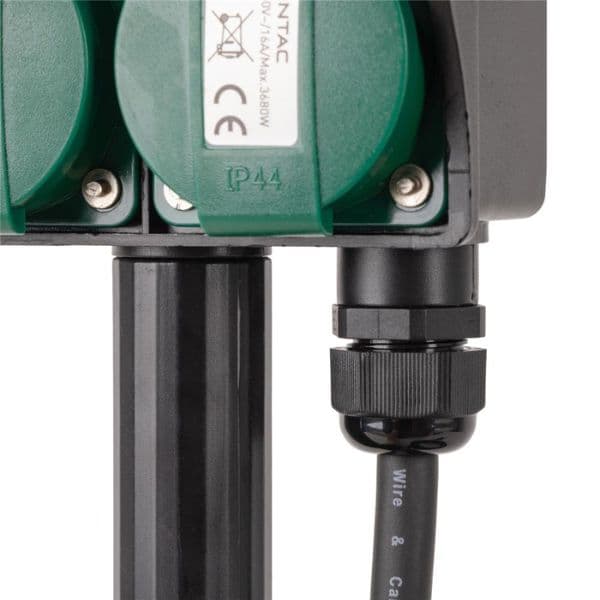 SCHUKO zahradní zásuvka zapichovací do země - 2 zásuvky, 5m kabel, IP44, 3G1.5 - náhled 4